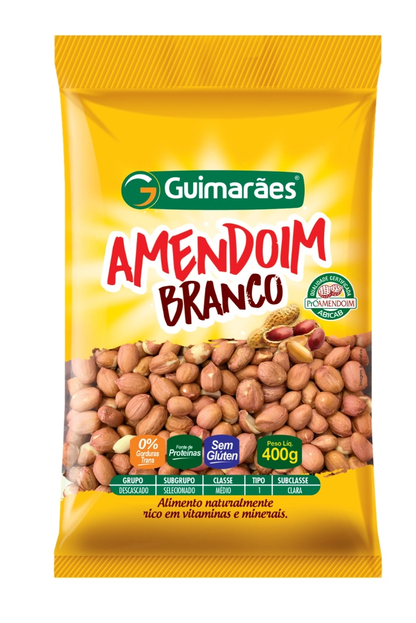 Amendoim Guimaraes Branco Descascado 400g