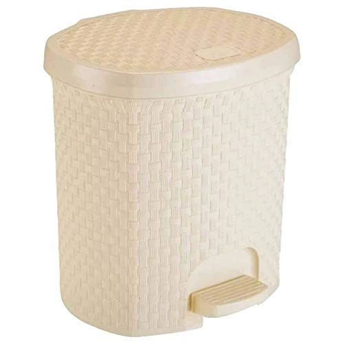 Lixeira 6l Rattan Creme