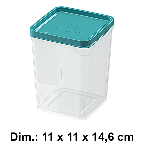 Pote Quadrado Modular Verde 1.2l 322 006 506 Nitron