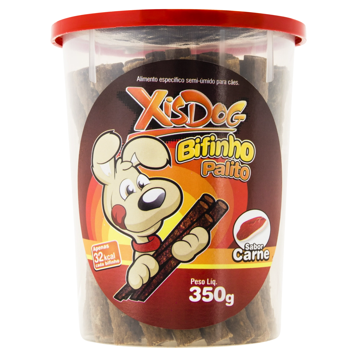 Bifinho Palito Para Cães Carne Xisdog Pote 350g