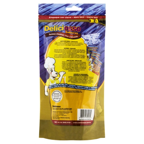 Palito Mastigável Fino Para Cães Adultos Chocolate Deliciosso 100g 23 Unidades