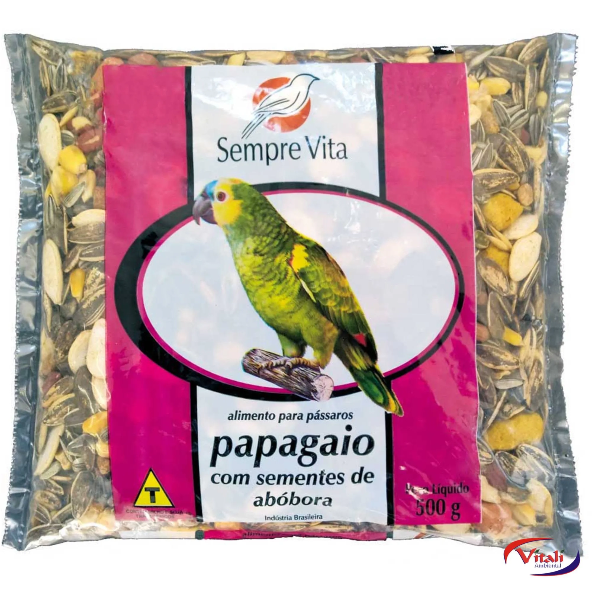 Racao Papagaio Abobora 500g S Vita