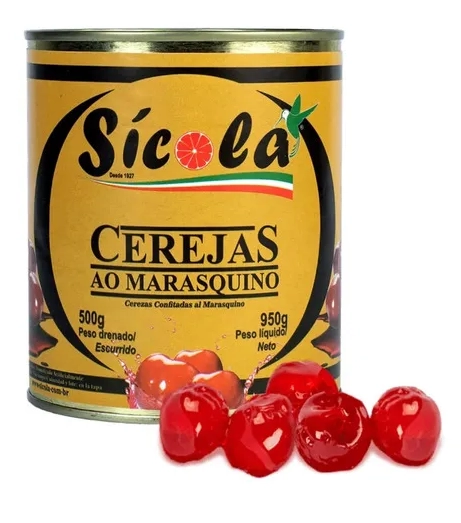 Cerejas Ao Marasquino 500g Sicola
