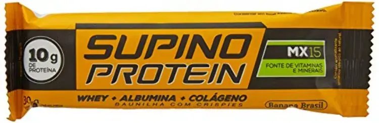 Pack Barra De Proteína Baunilha Com Crispies Cobertura Chocolate Ao Leite Zero Açúcar Supino Protein
