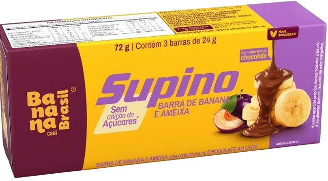 Barra Frutas Supino 3x24g Light Ban E Amx