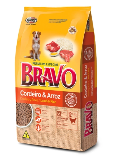 Racao Bravo Cordeiro Arroz 1kg