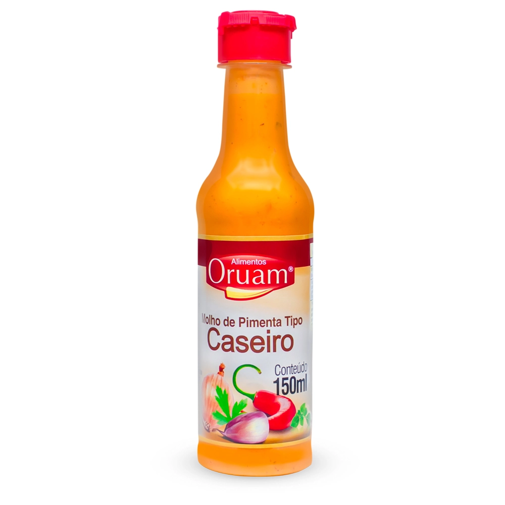 Molho Pimenta Oruam Caseiro 150ml