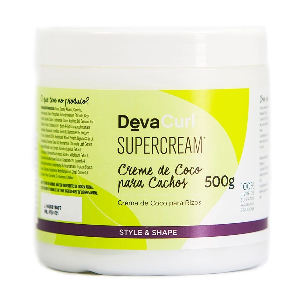 Finalizador/leavein Devacurl Super Cream Creme De Coco 500g