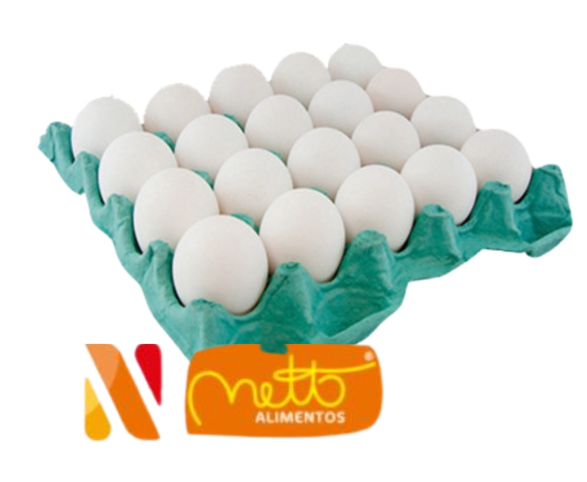 Ovo Branco Extra Pvc 20un