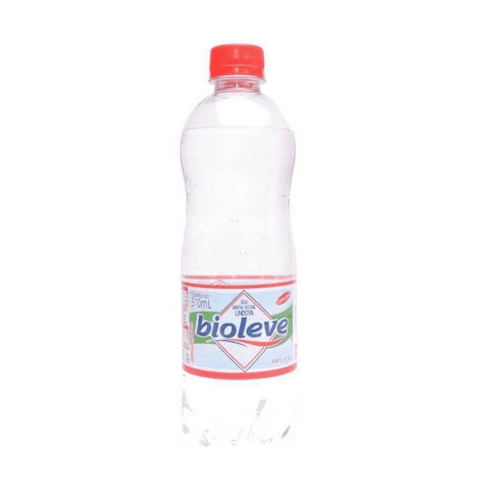 água Mineral Natural Com Gás Bioleve Garrafa 510ml