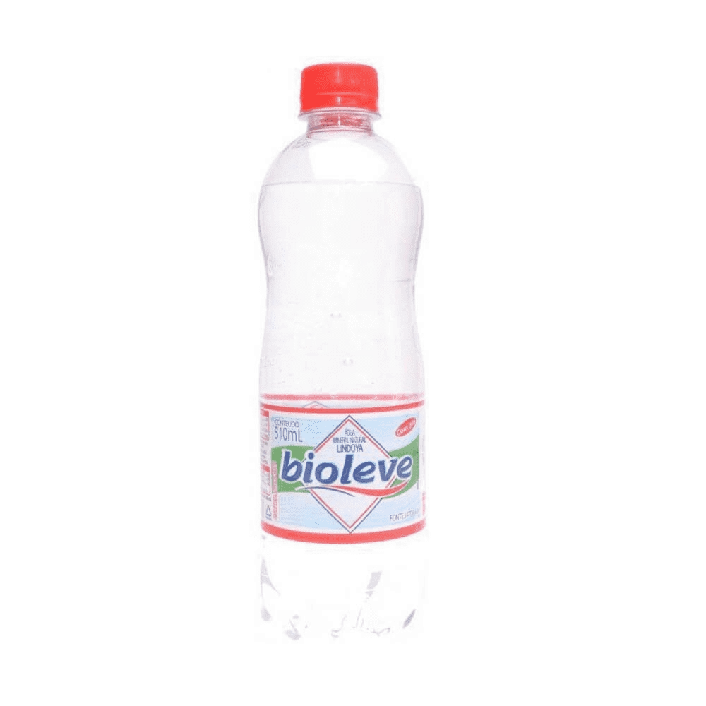 água Mineral Natural Com Gás Bioleve Garrafa 510ml