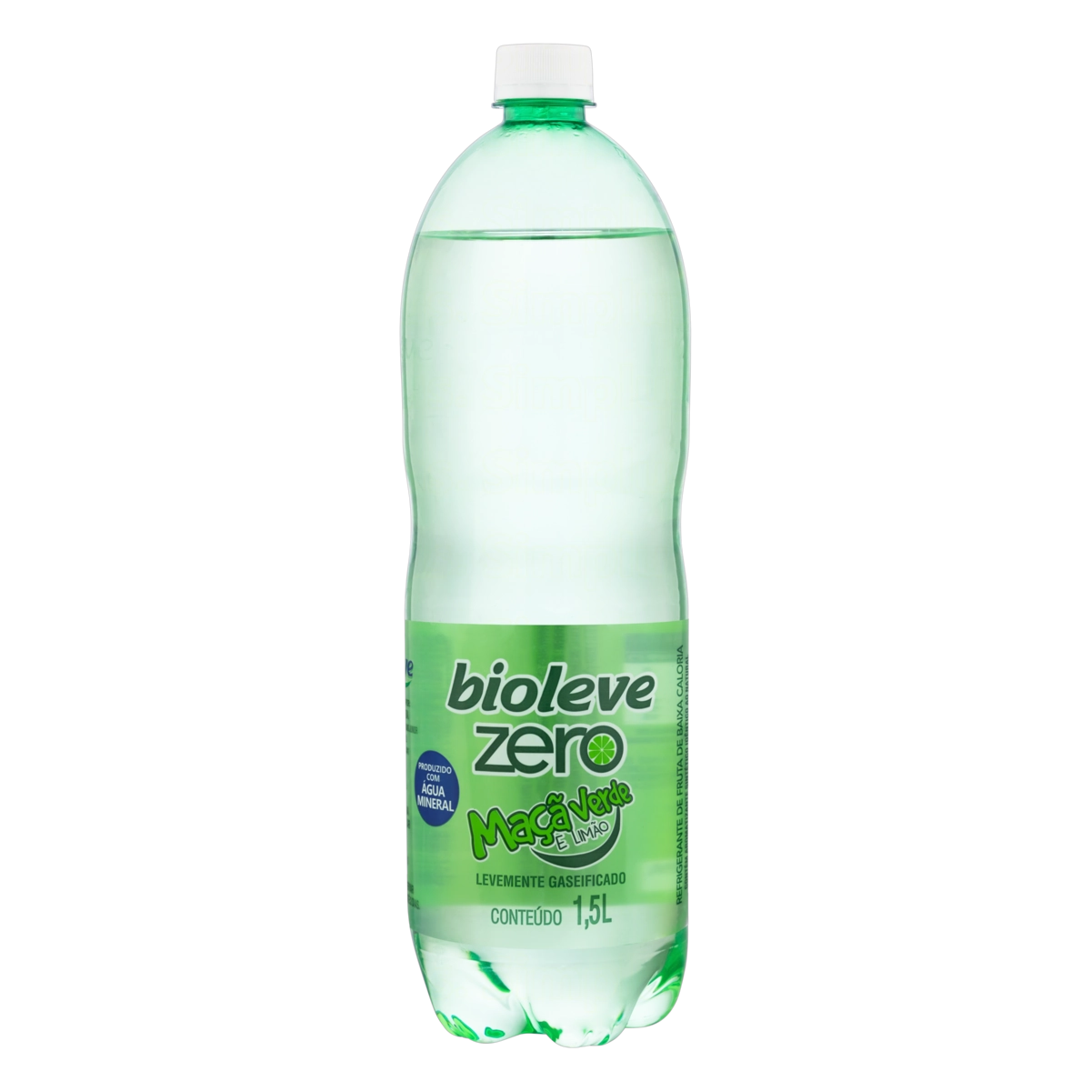 Refrigerante Maçã Verde E Limão Bioleve Zero Garrafa 1,5l