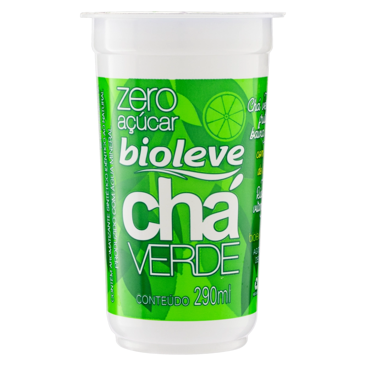 Chá Verde Zero Açúcar Bioleve Copo 290ml