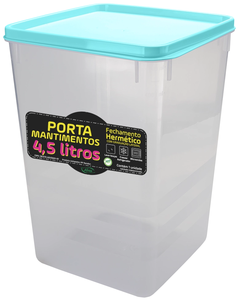 Pote Mantimento Hermetico 4.5l Preto 7820 8 Alves