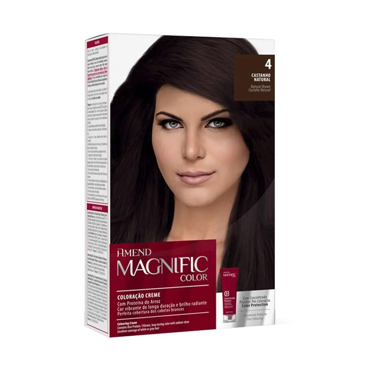 Kit Coloração Magnific Color Amend Castanho Natural - 4