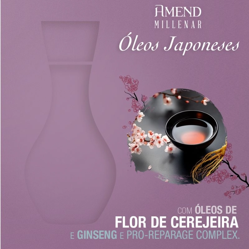 Shampoo Amend Millenar Oleos Japoneses 300ml