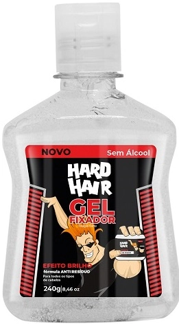 Gel Hard Hair 240g Incolor Forte C/ Tampa