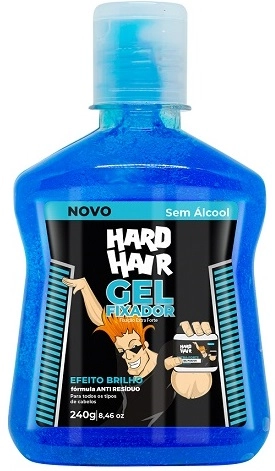 Gel Hard Hair 240g Azul Extra Forte C/ Tampa