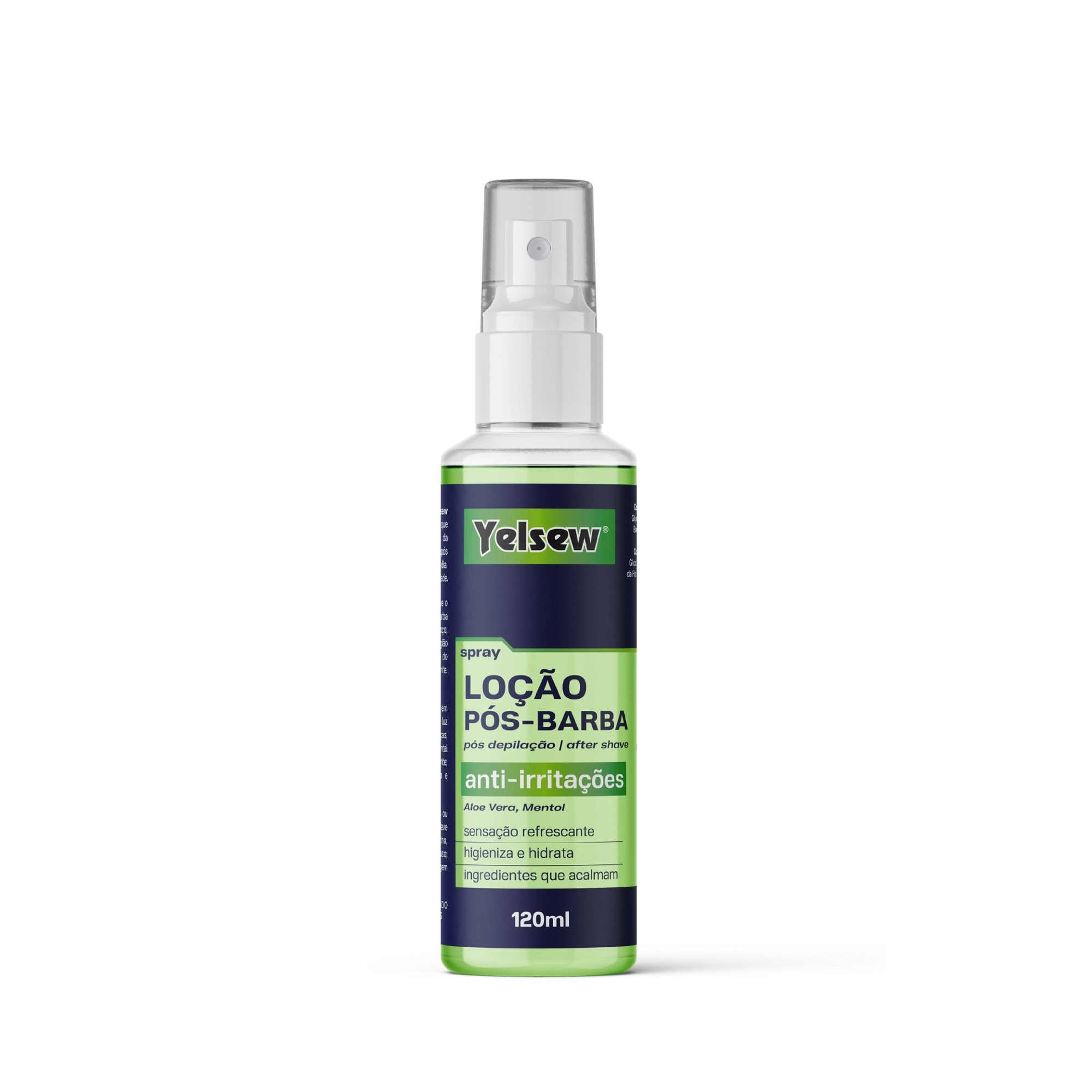 Locao Pos Barba Yelsew 120ml Anti Irrit Verde