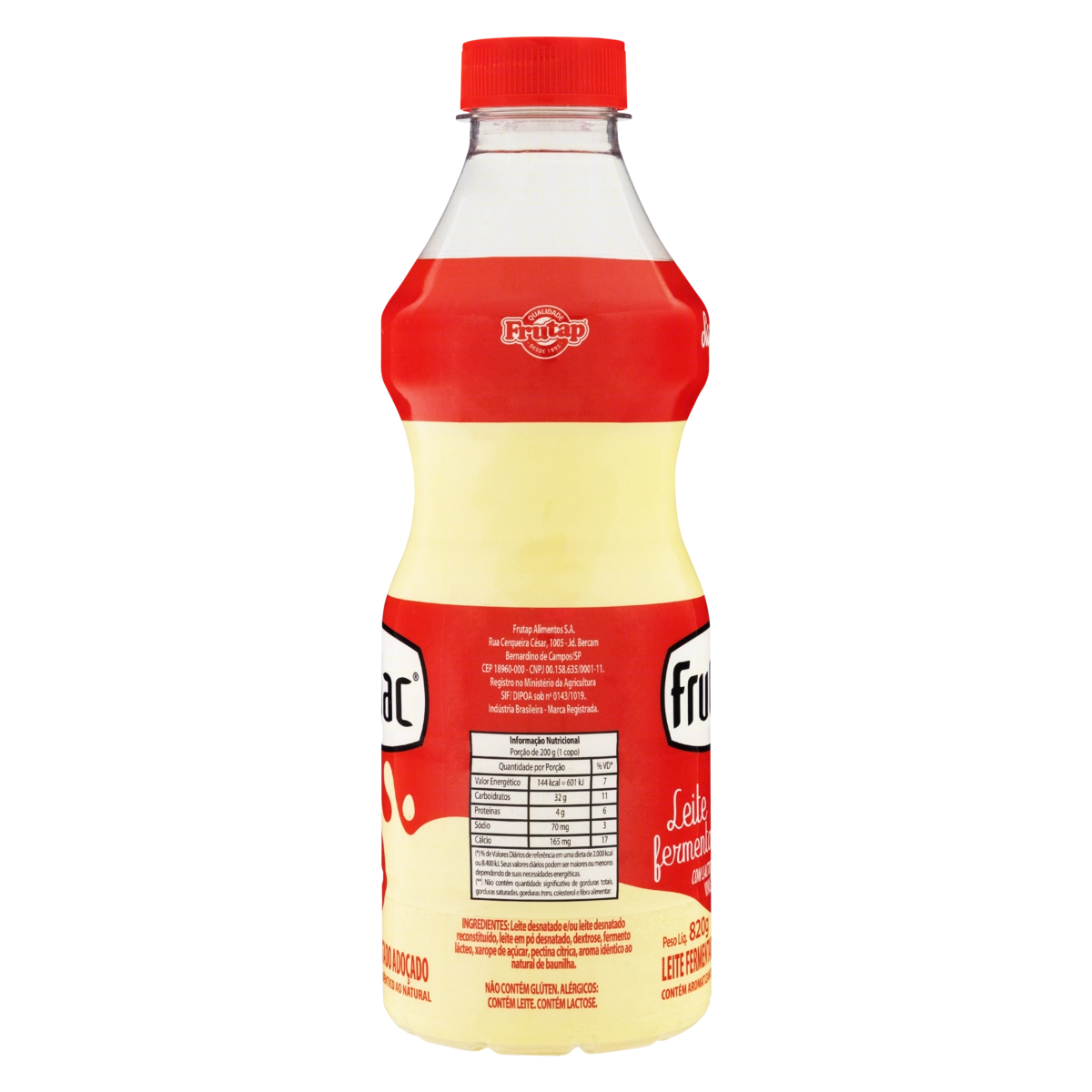 Leite Fermentado Desnatado Frutilac Frasco 160g