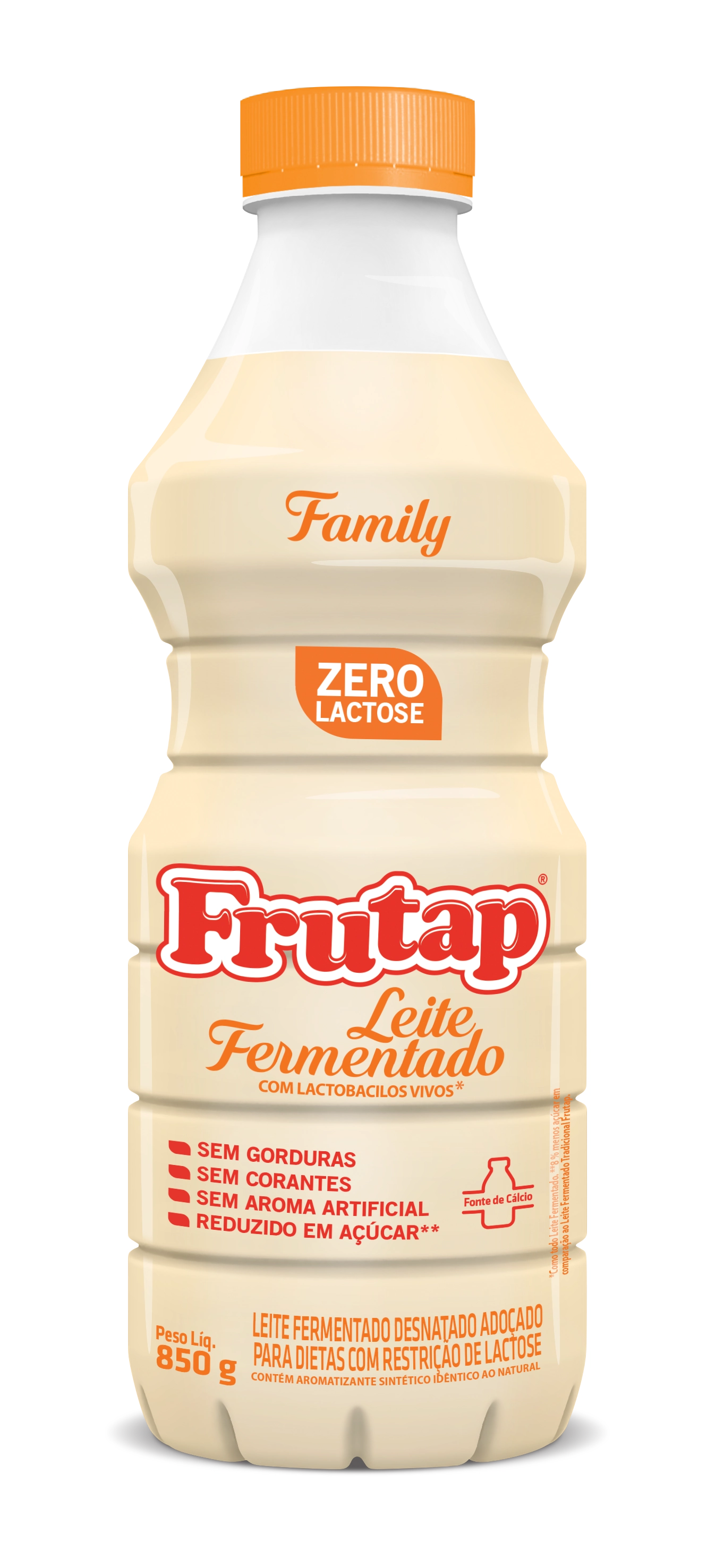 Leite Ferm Frutap Zero Lactose Baunilha 850g