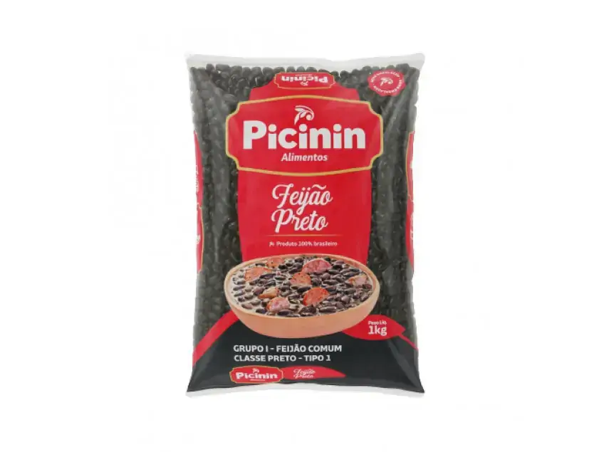 Feijao Picinin 1kg Preto
