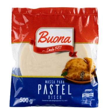Massa Para Pastel Disco Buona 500g