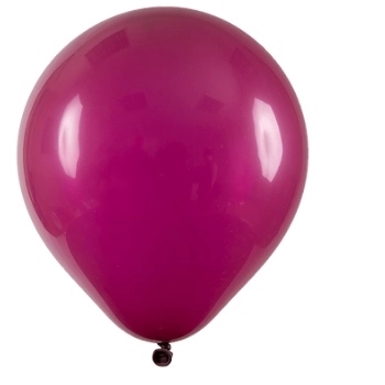 Balao Liso 12 Redondo Vinho C/50 Art Latex