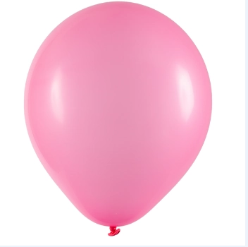 Balao Liso 12 Redondo Rosa Pink C/50 Art Latex