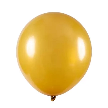 Balao Liso 12 Redondo Metal Ouro C/50 Art Latex