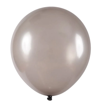 Balao Liso 12 Redondo Metal Prata C/50 Art Latex
