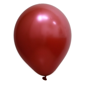 Balao Cromado 16 Vermelho C/12 Art Latex