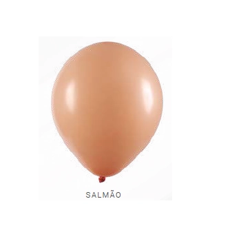 Balao Liso 5 Salmao C/50 Art Latex