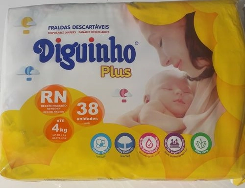 Fralda Desc.diguinho Rn 38un