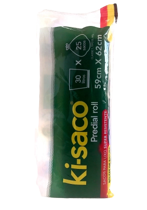 Saco Lixo Ki Saco 30l Rolo C/ 25 Un