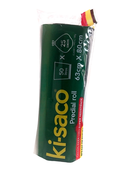 Saco Lixo Ki Saco 50l Rolo C/ 25 Un