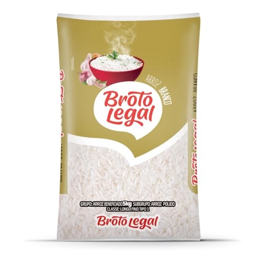 Arroz Branco Tipo 1 Broto Legal Pacote 5kg