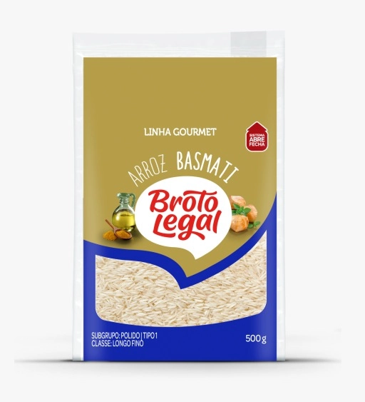 Arroz Basmati Tipo 1 Broto Legal Gourmet Caixa 500g