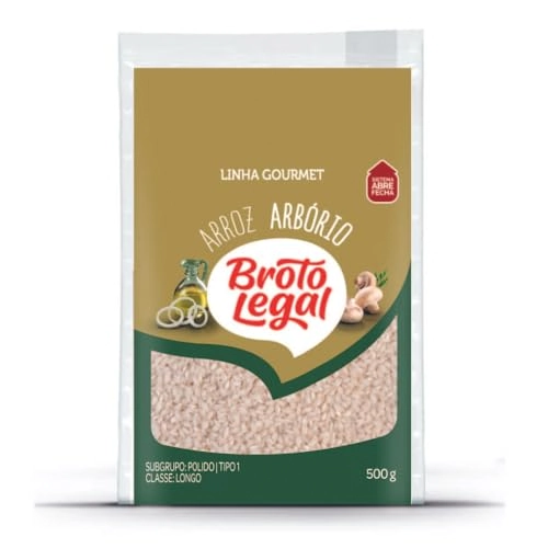 Arroz Arbório Tipo 1 Broto Legal Gourmet Caixa 500g