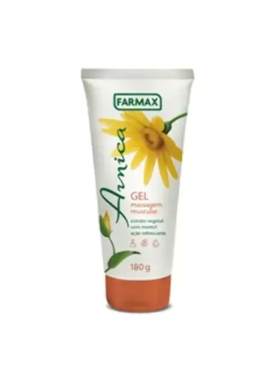 Gel Para Massagem Arnica Com Mentol Farmax 180g