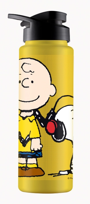 Garrafa Squezze Sport Charlie Brown Amarelo 750ml 1183 Bandeirante