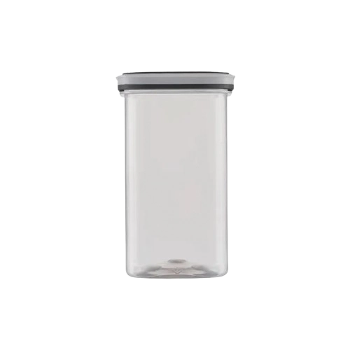 Pote Org 1,5l Quadrado C/tampa Preta