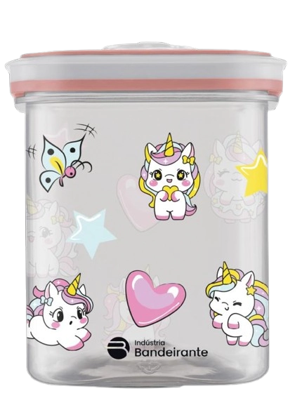 Pote Organizador Quadrado 5000ml Unicornio