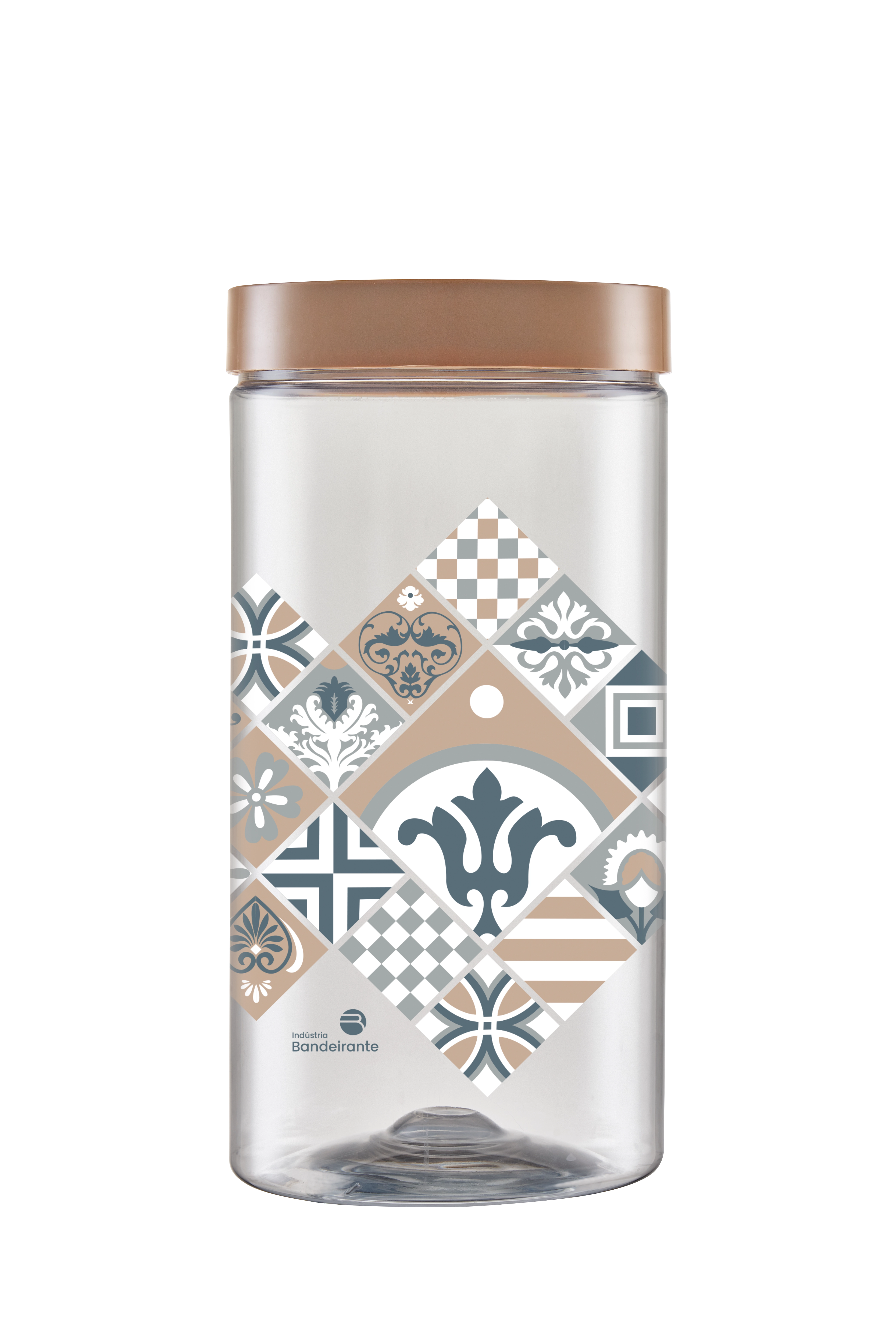 Pote De Plastico 2lts Azulejo Artesanal