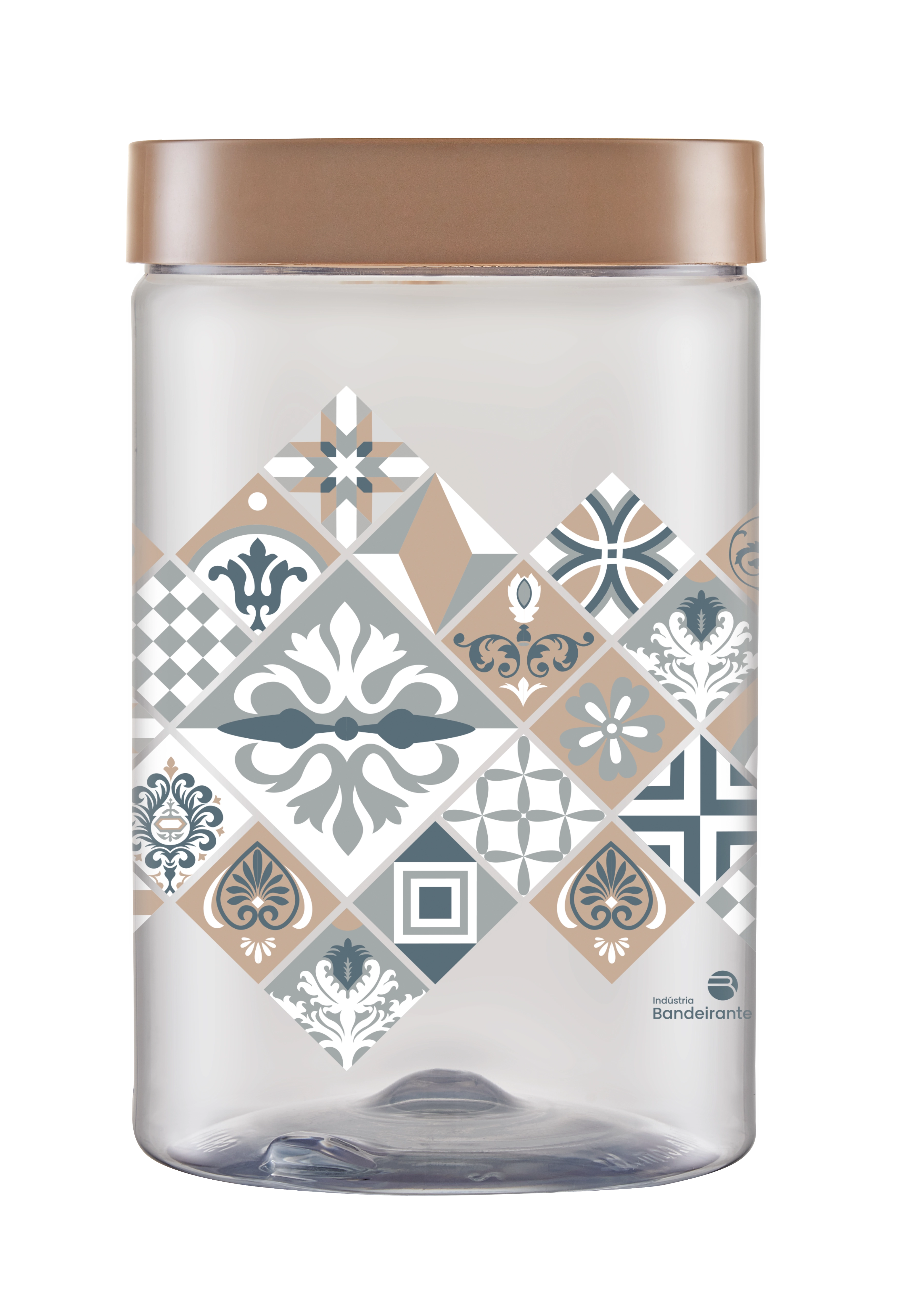 Pote De Plastico 1,5lts Azulejo Artesanal