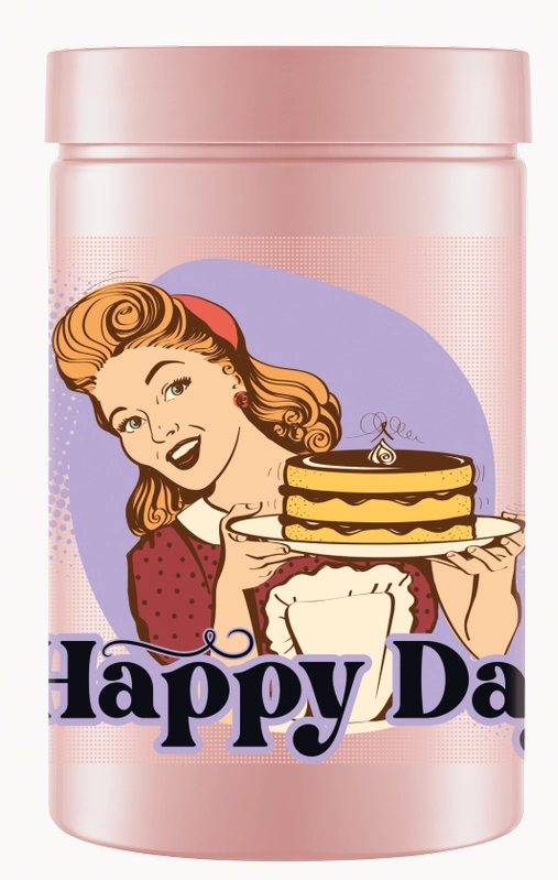 Pote Mantimento Happy Day Rosa 1500ml 9836 Bandeirante