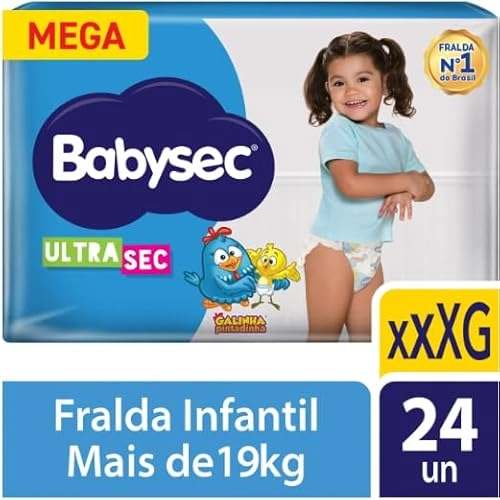 Fralda Descartavel Babysec Mega Xxxg C/24