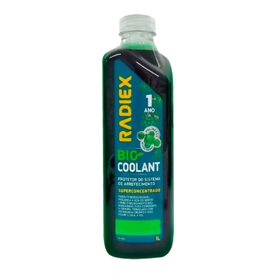Aditivo de Radiador Bio Coolant Diluido Verde 1 Litro - RADIEX R1896