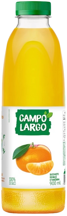 Suco Maçã E Tangerina Campo Largo Garrafa 900ml