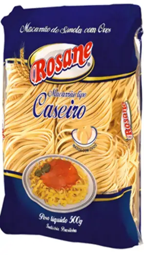 Mac Rosane 500g Talharim Caseiro Com Ovos Bandeja